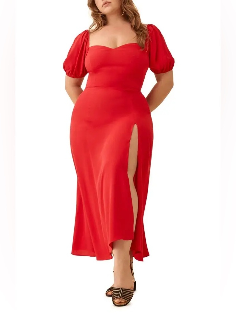 NWT New Reformation Mylah Dress in Cherry Size 0